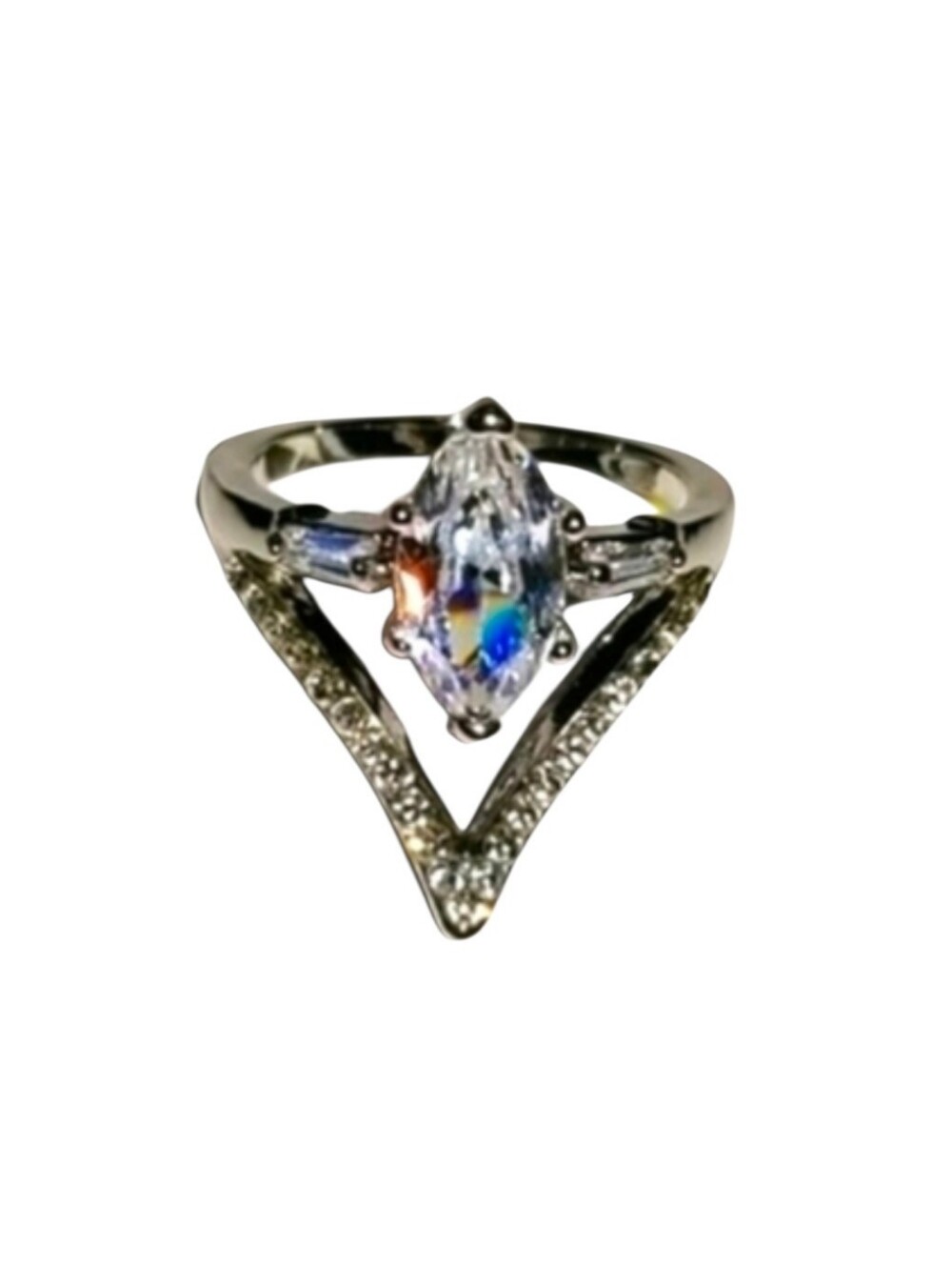 Cubic zirconia Marquise Ring